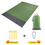 2x2.1m Waterproof Pocket Beach Blanket Folding Camping Mat Mattress