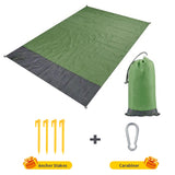 2x2.1m Waterproof Pocket Beach Blanket Folding Camping Mat Mattress