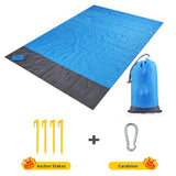 2x2.1m Waterproof Pocket Beach Blanket Folding Camping Mat Mattress