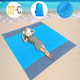 2x2.1m Waterproof Pocket Beach Blanket Folding Camping Mat Mattress