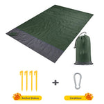 2x2.1m Waterproof Pocket Beach Blanket Folding Camping Mat Mattress