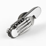 4 in 1 Outdoor Tableware (Fork/Spoon//Bottle Opener) Camping Stainless