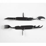 4 in 1 Outdoor Tableware (Fork/Spoon//Bottle Opener) Camping Stainless