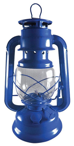 V & O Blue Lantern 12 in. H x 5-1/2 in. W x 11 in. L 1 pk