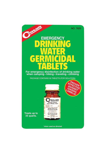 Coghlan's  Drinking Water Tablets  5.000 in. H x 3.000 in. W x 1.000