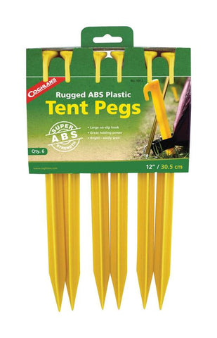 Coghlan's Yellow Tent Pegs 13.000 in. H x 6.875 in. W x 12 in. L 6 pk