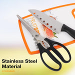 8PCS Outdoor Picnic Cookware Set 201 Stainless Steel Fork Knife