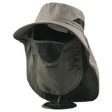 CAMOLAND 2 in 1 Summer UPF 50+ Sun Hats Male Outdoor Breathable Hiking