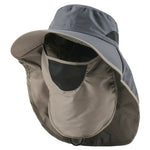 CAMOLAND 2 in 1 Summer UPF 50+ Sun Hats Male Outdoor Breathable Hiking