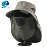 CAMOLAND 2 in 1 Summer UPF 50+ Sun Hats Male Outdoor Breathable Hiking
