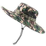 CAMOLAND UPF 50+ Sun Hats Men Long Wide Brim Bucket Hat Outdoor