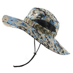 CAMOLAND UPF 50+ Sun Hats Men Long Wide Brim Bucket Hat Outdoor