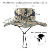 CAMOLAND UPF 50+ Sun Hats Men Long Wide Brim Bucket Hat Outdoor