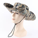 CAMOLAND UPF 50+ Sun Hats Men Long Wide Brim Bucket Hat Outdoor