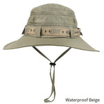 CAMOLAND Waterproof Bucket Hat For Men Women Outdoor Fishing Cap