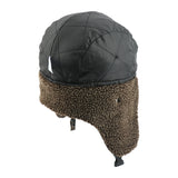 CAMOLAND Winter Bomber Earflap Hats For Women Russian Ushanka Cap With