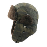 CAMOLAND Winter Bomber Earflap Hats For Women Russian Ushanka Cap With