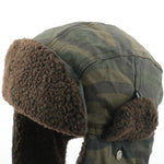 CAMOLAND Winter Bomber Earflap Hats For Women Russian Ushanka Cap With