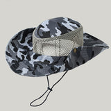 Camouflage Men Women Hats Sun Visor cowboy Summer foldable