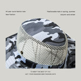 Camouflage Men Women Hats Sun Visor cowboy Summer foldable