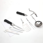 Camping BBQ Cooking Utensils Organizer Travel Set Portable Detachable