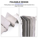 Camping Portable 9/10 Plates Stove Wind Shield Folding Outdoor Picnic