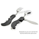 Camping Tableware Outdoor Cooking Supplies 4 In 1 Spoon Folding Pocket