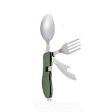 Camping Tableware Outdoor Cooking Supplies 4 In 1 Spoon Folding Pocket