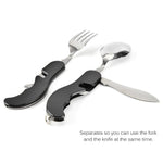 Camping Tableware Outdoor Cooking Supplies 4 In 1 Spoon Folding Pocket