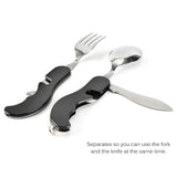 Camping Tableware Outdoor Cooking Supplies 4 In 1 Spoon Folding Pocket