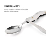 Camping Tableware Outdoor Cooking Supplies 4 In 1 Spoon Folding Pocket