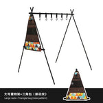 Camping Triangle Shelf Aluminum Alloy Folding Double Layer Large