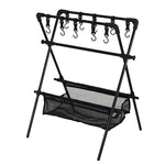 Camping Triangle Shelf Aluminum Alloy Folding Double Layer Large