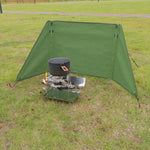 Camping Windshield Windproof Fireproof Screen Folding Curtain