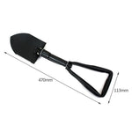 Carbon Steel Army Military Three Folding Spade Shovel Camping Metal