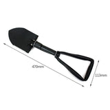 Carbon Steel Army Military Three Folding Spade Shovel Camping Metal