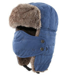 Connectyle Men's Warm Chunky Trapper Hat Removable Windproof Winter
