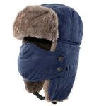 Connectyle Men's Warm Chunky Trapper Hat Removable Windproof Winter