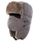 Connectyle Men's Warm Chunky Trapper Hat Removable Windproof Winter