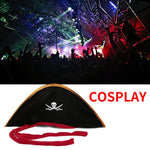 Cosplay Pirate Captain Hat Skull & Crossbone Design Cap Costume for