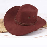 Fashion Women Sun Shield Cowboy Hat Summer Casual Artificial Leather