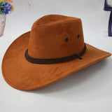 Fashion Women Sun Shield Cowboy Hat Summer Casual Artificial Leather