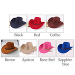 Fashion Women Sun Shield Cowboy Hat Summer Casual Artificial Leather