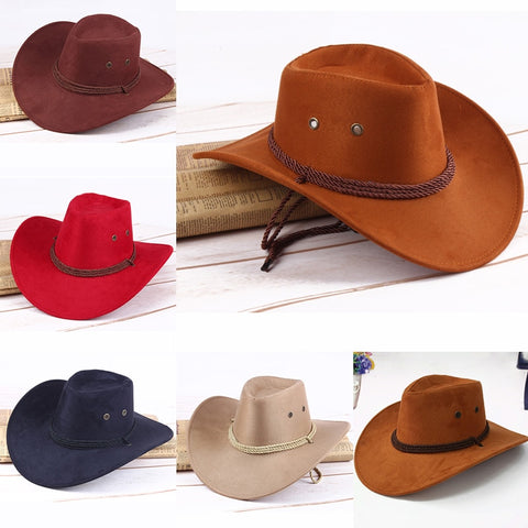 Fashion Women Sun Shield Cowboy Hat Summer Casual Artificial Leather