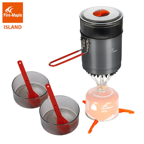 Fire Maple Island Steamer Kit Outdoor Cooking Set Windproof Heat