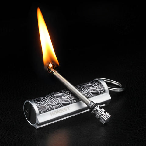 Free Fire Metal Retro Match Lighter Flint Fire Starter Torch Kerosene
