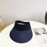 Magic Tape Panama Women Straw Hat Empty Top 2020 Women's Summer Hat