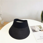Magic Tape Panama Women Straw Hat Empty Top 2020 Women's Summer Hat