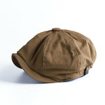 Men Newsboy Cap Herringbone Baker Boy Cabbie Flat Hat Retro Newsboy