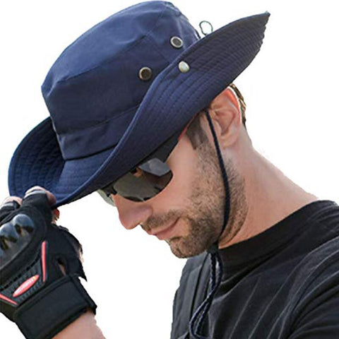 Men Sun Hat Summer Outdoor UPF 50+ Protection Wide Brim Hunting